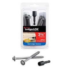 12-Card FastenMaster LedgerLok 3-5/8 Hex Epoxy Coarse Wood Screws