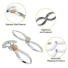 Inside Outside Caliper Gauge Double Ended Bowl Caliper Clearance Measuring Ruler