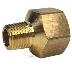 2 Pack Brass Reducer Adapter 1/2″ Female X 1/4″ Male NPT Pipe Reducing Fitting