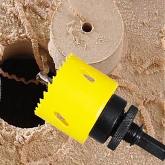 M42 Bi-Metal Hole Saw 7/8 Inch With Arbor and Pilot Center Drill Bit Hole Cutter