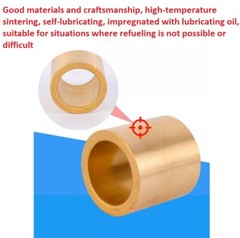 Self-lubricat Bronze Bushing Bearing Sleeveing Oily Sleeve Bearing – All Sizes