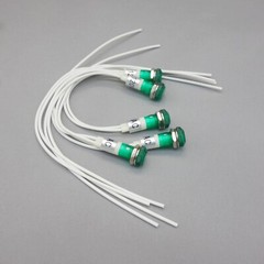 10Pcs 120V AC 10mm GREEN Panel Mounting LED Indication Signal Pilot Lights