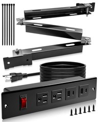 Compact in-Drawer Charging Station Power Strip with PD 20W USB Ports*2 AC…