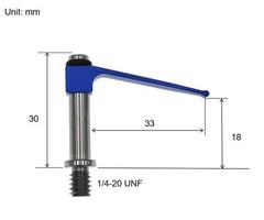 CMM Clamp Fixtures Tension clamp 1/4-20 Thread R-CT-160-125-20 KMG Spring Clamp