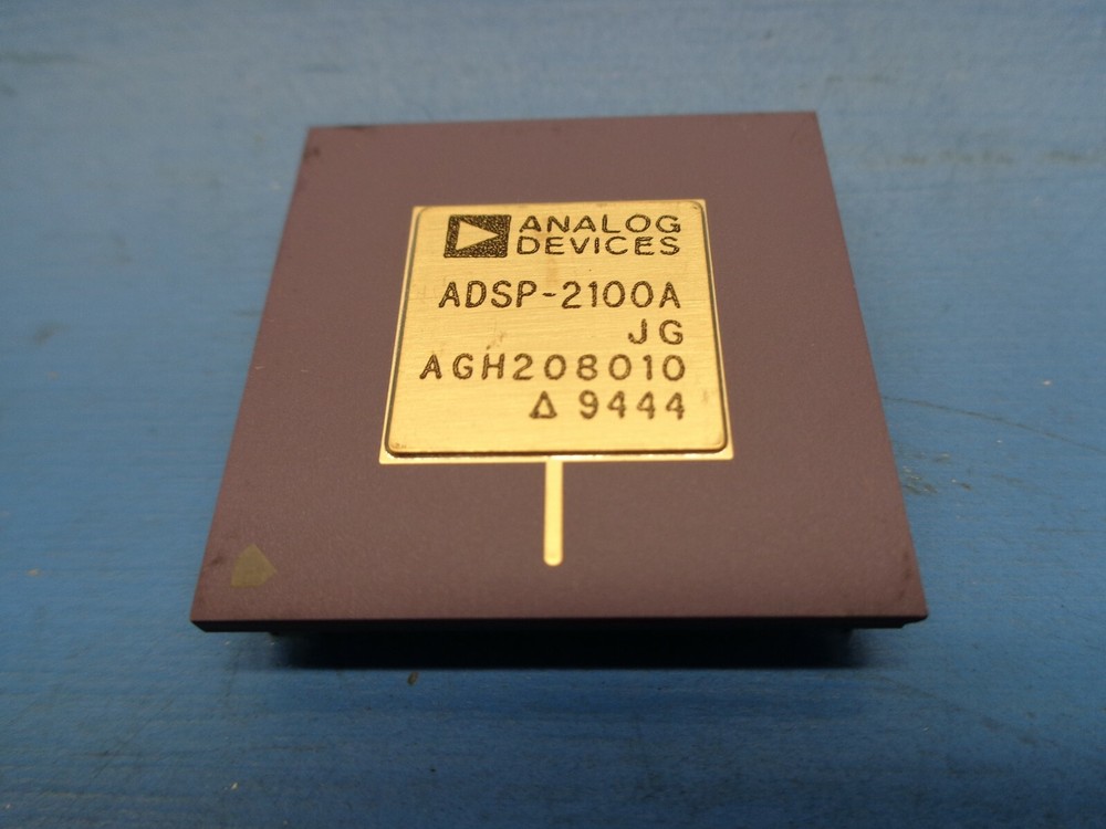 1) AD ADSP-2100AJG 12.5 MIPS DSP MICROPROCESSOR 10.24MHz 100PIN CERAMIC PGA GOLD