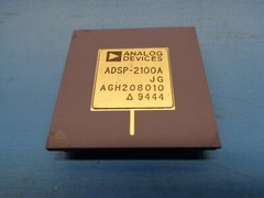 1) AD ADSP-2100AJG 12.5 MIPS DSP MICROPROCESSOR 10.24MHz 100PIN CERAMIC PGA GOLD