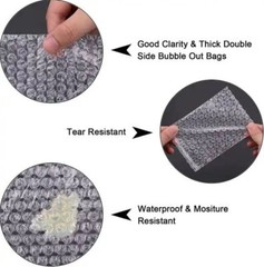 Bubble Pouch Out Bags Protective Wrap Pouches 3×5 4×5.5 4×7.5 6×8.5 8×11.5 12×15