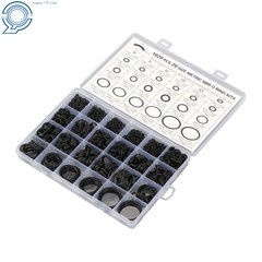 1020-Piece Nitrile Rubber O-Ring Assortment, 20 Sizes Resists Oil and Heat