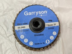 10 PACK Garryson Zirconia Alumina Mini Discs 3″ X 40 Grit X 20000 RPM G47030