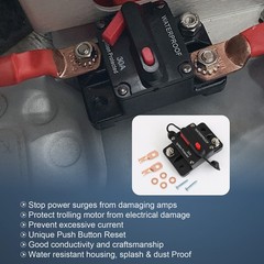 30A-300A Amp Circuit Breaker Audio Fuse 12V-48V DC Car Boat Manual Reset Switch