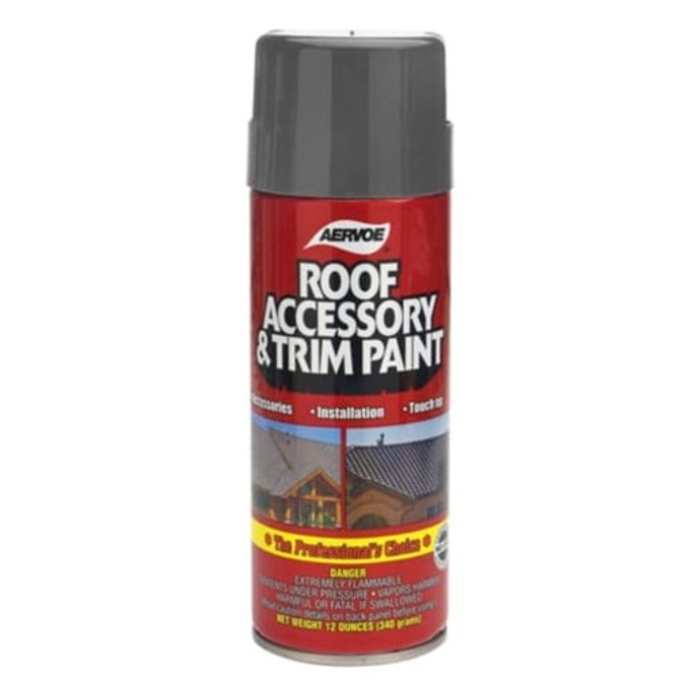 Aervoe 1608 Roof Accessory & Trim Paint, Slate Gray – 12/pk
