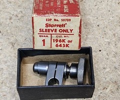 Starrett No. 196K and 645K sleeve – snug – Made in U.S.A.