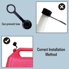 Replacement Gas Can Spout Flexible Pour Nozzle with Vent Cap 1 2 5 Gallon
