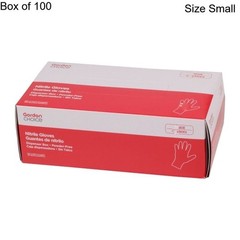 Box of 100 Disposable Nitrile Gloves S Small Powder Free Gordon Choice Blue Food