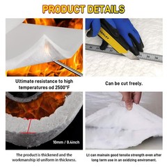 Long Service Life Ceramic Fiber for Industrial Duct Heat Insulation
