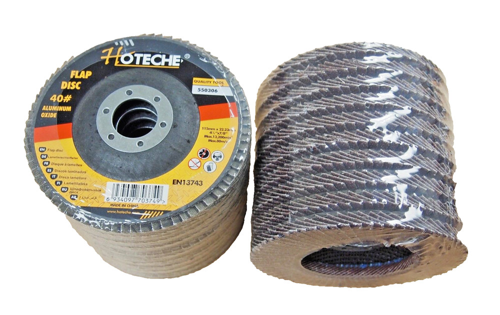 Lot of (20) Aluminum Oxide Flap Disc Grinding wheel 4-1/2″x7/8″ 40 Grit 550306