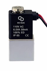 1/8 Inch Direct Acting Fast Response Air Water Electric Solenoid Valve 110V AC