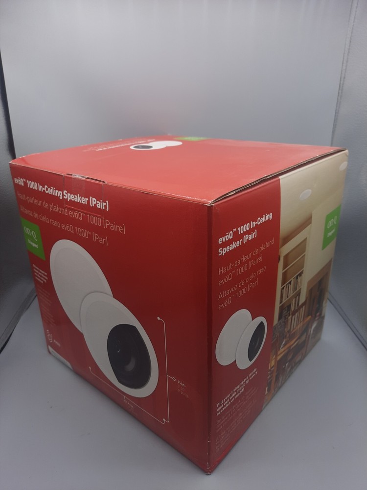 Legrand-On-Q Evoq 1000 6.5″ In-Ceiling Speakers(Pair) Paintable grill and frame