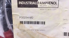 Amphenol Sine Systems P30254-M2 Cable 3 Pole Drop ST/F ST/M 14AWG 2 Meters