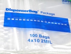4″x10″ Reloc Zippit Bags 100 Clear 2mil Reclosable Zip Seal Lock Baggies 4×10