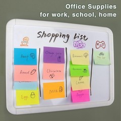 30 Packs Sticky Notes 1.5×2 Inch Self Stick Memo Pads 10 Bright Colors 60 Sheets