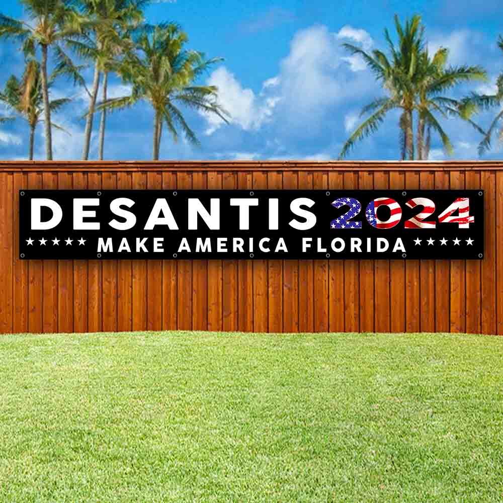 DESANTIS 2024 XXL Banner Advertising Vinyl Flag Sign Many Sizes LARGE SIZE ELECT