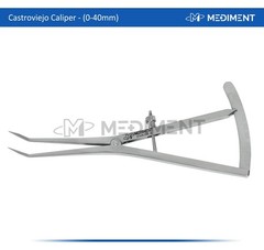 Angled Dental Castroviejo Bone Caliper Orthopedic Implant Measuring Gauge0-40mm