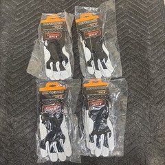 4Pk Small Liberty Lightning Gear Defender Goatskin Leather Mechanics Work Gloves