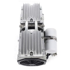 Vacuum Oilless Pump Industrial Air Compressor Oil Free Piston Pump 370W W/Filter