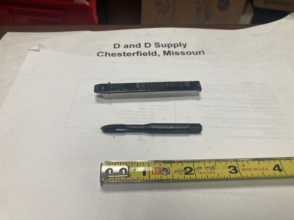 OSG 2891001, M6x1.00, Spiral Point Plug Tap, HSSE, Steam Oxide, 3 Flute