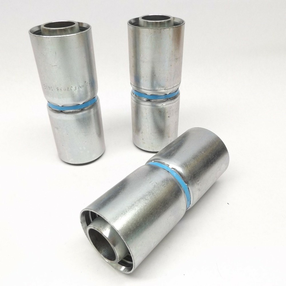 Lot of 3 Eaton FJ7938-1616 Hydraulic Hose Mender 1″ Blue Stripe