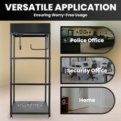 Police Gear Rack, 18″ x 18″ x 44″ Tactical Gear Stand, 260 LBS Body Armor Stand