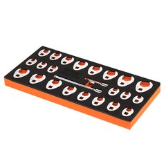 VEVOR Crowfoot Wrench Set 3/8″ Drive 24-Piece Crows Foot Wrench Set SAE Metric