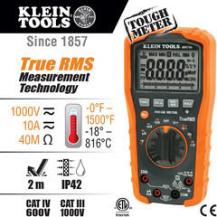 MM700 Multimeter, Auto-Ranging, TRMS, AC/DC Voltage and Current, Lo