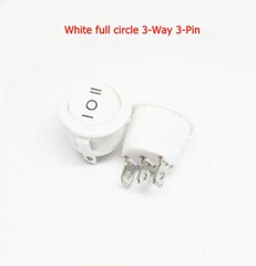 KCD1 Round Power Button Switch With Light 2/3/4/6-Pin 2/3-Way OFF/NO Hole 20MM