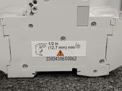 SCHNEIDER ELECTRIC 60286 C60 2A 3P 240V Multi 9 MCB Miniature Circuit Breaker