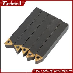 Findmall 5x 3/8″ Lathe Indexable Carbide Insert + Turning Tooling Bit Holder Set