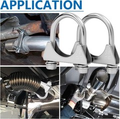 1.5″ OD U-Bolt Muffler Exhaust Clamp, Saddle Style for 1. Size: 1.5 OD (38 mm)