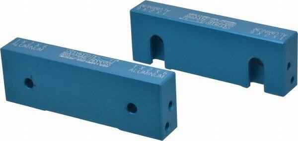 1 Pair Snap Jaws 6MAJ-200 Soft Aluminum Vise Jaws for 6″ Vise, Flat/No Step