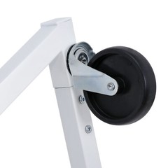 Commercial Garment Rack Rolling Collapsible Clothing Shelf Z-Base w/ Wheels