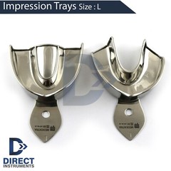 Dental Autoclavable Metal Impression Trays Set Box Upper Lower XS, S, M, L, XL