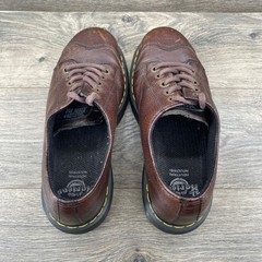 Dr Martens P0313 Industrial Steel Toe Work Shoes Brown Leather Mens