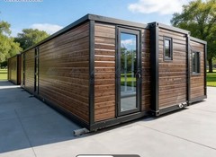 HESHI Modular Home 40x10x20ft 1 Bed 1 Bath Wood/Metal Dual Pane Windows