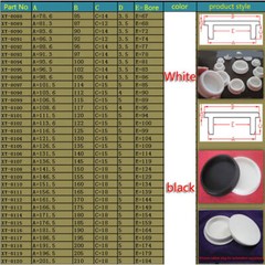 Dust-Proof Black Rubber Plugs Dia 15.5-201.5mm Silicone Soft Stopper Sealing Cap