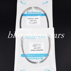 10 Packs Dental Orthodontic Stainless Steel Round Arch Wire Square/Ovoid/Natural