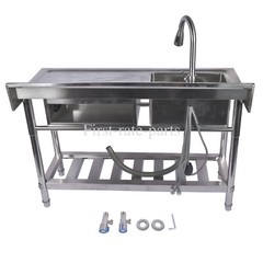 Utility Sink Free Standing for Laundry Room Farmhouse Indoor and Outdoor Sink