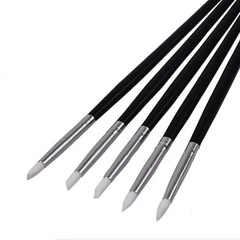 5 Pcs/Set Composite Dental Resin Silicone Veneer Cement Porcelain Brush Pen