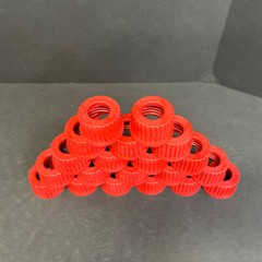 Chemglass Bottle Cap Open Top GL-32 Threads 22 mm Autoclavable Total of 36 Caps