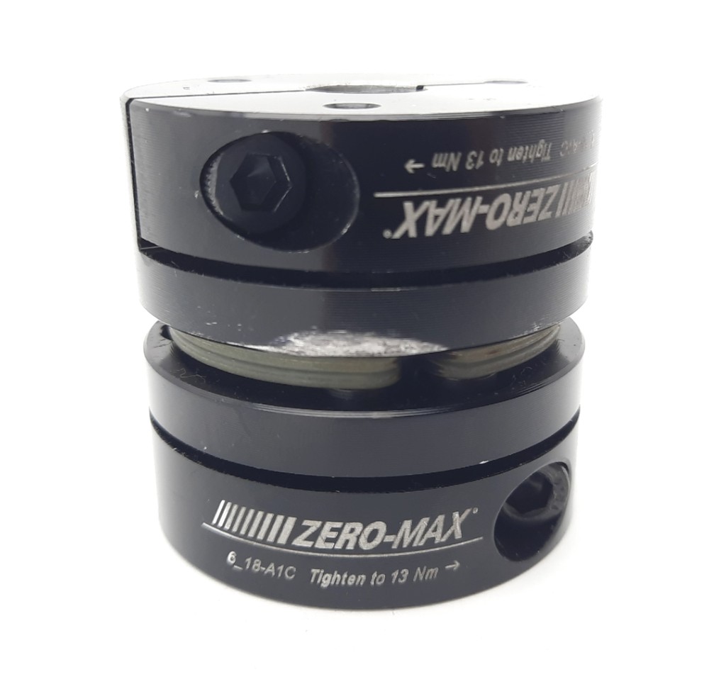 Zero-Max 6_18-A1C Flex Coupling 14mm Bore, 2.09″ OD, 180in-lbs, 360 in-lbs