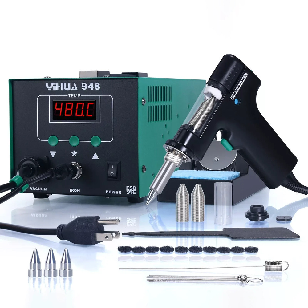 YIHUA 948 Desoldering Station 90W Digital Desoldering Gun Complete Kit